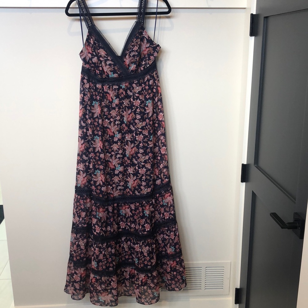 NWOT—Express Floral Print Tiered Sundress